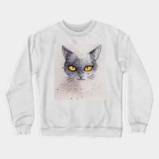 A simple Cat Crewneck Sweatshirt